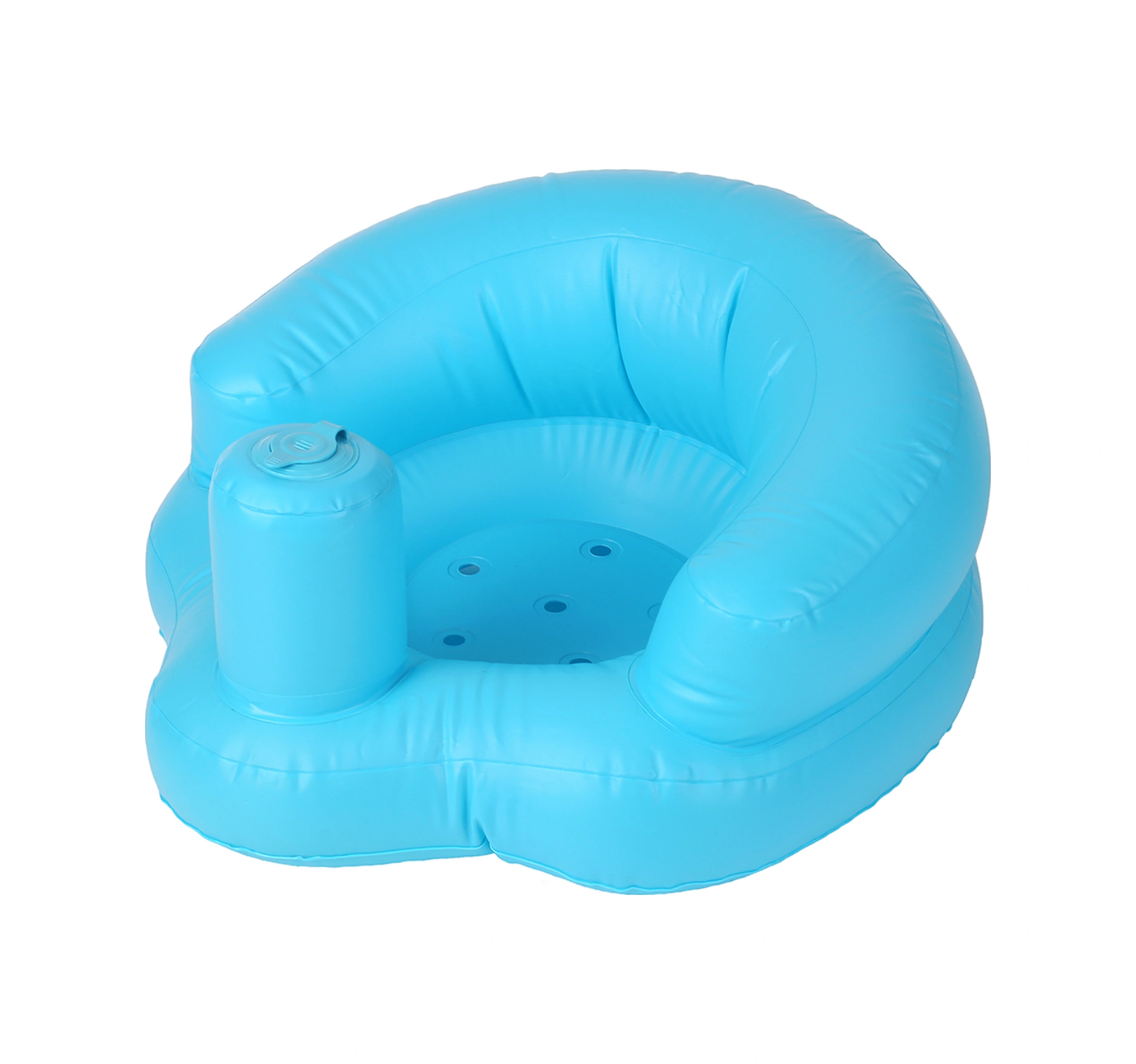 Padalink Çocuk Pvc Havlu Sandalyesi: Ergonomik Oturma Eğitimi, Mutfak/plaj/banyo Uygun, 5 Ay-2 Yaş, Mavi, Hızlı Şişir, Taşınabilir