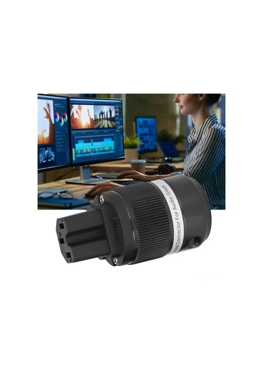 Tenfowee Monosaudio F100r Iec Ses Güç Prizi - Saf Bakırlı, Gümüş/paladyum/rodyum Kaplı, 100-250v, Profesyonel Görüntü Cihazları İçin