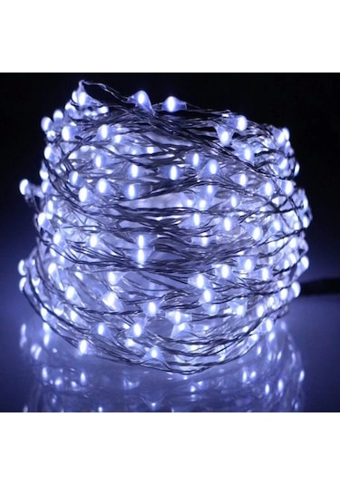Peri Led Işık 10 Metre Beyaz Dekor Lambası 100 Ledli Gün Işığı