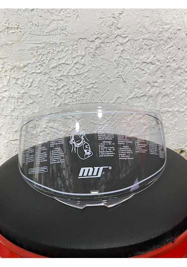 M-801 Kask Vizör Yedek Şeffaf-siyah-gold