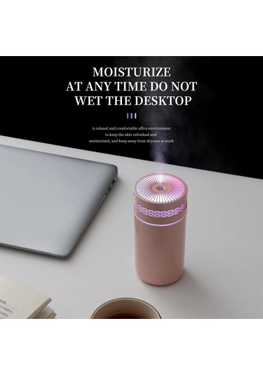 250ml Araba Hava Nemlendirici Taşınabilir Mini Sprey Buharlı Nemlendirici İle Pink