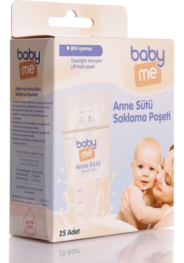 Baby Me Süt Saklama Poşeti 25 Adet