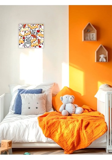 Skola Talantov Çocuklar İçin Corgi Numaralı Boyama Tablosu 15x15cm 45990662