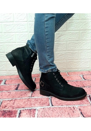 Voyager 4327 Bağacaklı Fermuarlı Aksesuarlı Hakiki Deri Erkek Bot