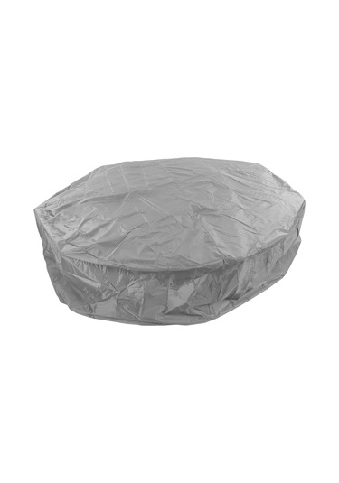 Tenfowee Dış Mekan Dairesel Banyo Kovaları İçin 190 Gümüşlü Poliester Taffeta Kapak - Su Geçirmez, Toz Ve Güneş Koruyucu, 190x30 Cm Siyah Diğer