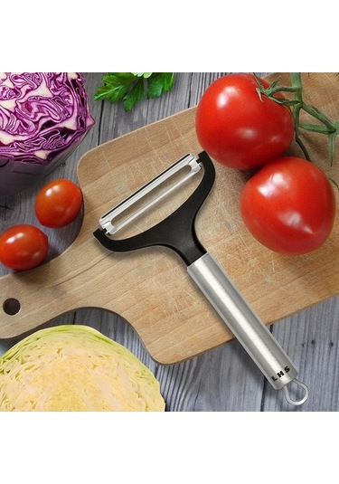 Ulzyvf Ve Soyucu, Sebze Saplı Paslanmaz Parçalayıcı, Meyve Lahanası Keskin Kaymaz Geniş Fuşya Çelik Bıçağı Ağız Eo Fuşya