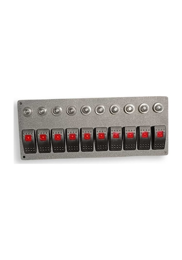 Otomatik Sigortalı 10lu Karlıng Switch Panel Işıklı İzoleli