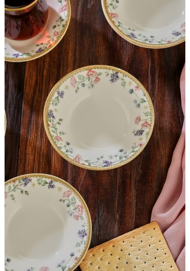 Cooker 6'lı Desenli Porselen Çay Tabağı Diğer