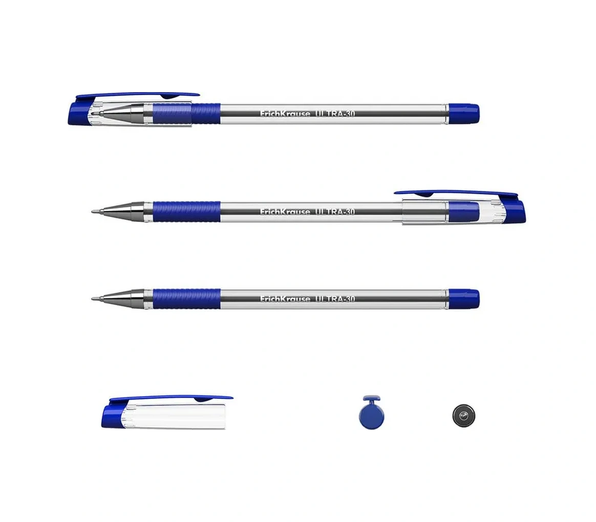 Erichkrause Ürün: Mavi Ultra L-30 0.26mm Dolma Uçlu Kalemler, Okul İçin 5'li Set 344254167 Mavi