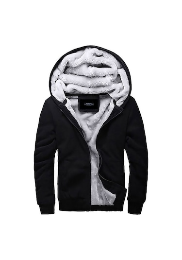 Madmext Içi Kürklü Siyah Hırka 22377 Siyah