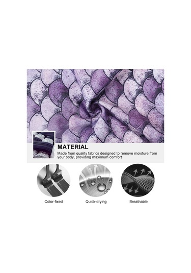 Paıyıge Yoga Pantolon Kadın Baskılı Balık Pulu Hk54