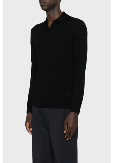 Emporio Armani Erkek Polo Yaka Kazak Em002479 Af19543 Uc001 Siyah Siyah