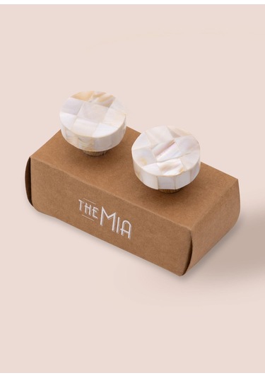 The Mia Sedef Çekmece Ve Dolap Kulbu 2li Set Klp25 Çok Renkli