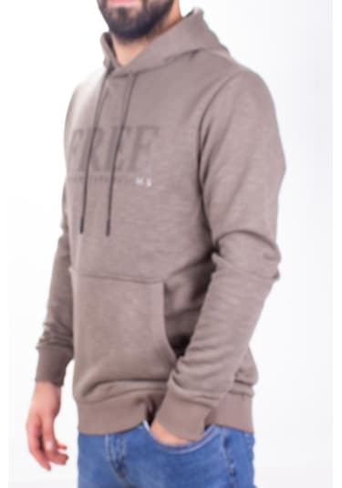 Twister 1930 Oliv Kapüşonlu Erkek Sweatshirt Yağ Yeşili