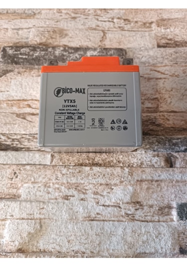 Ytx5 12v 5ah Motosiklet Aküsü 2024 Üretim Tarihli