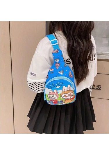 Yeni Labubu Karikatür Sevimli Çocuk Çantası Oyuncak Bozuk Para Cüzdanı 1 Pink 1 Pink Pembe