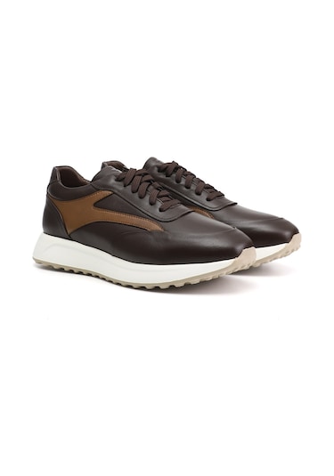 Gönderi(R) Gönderi R Erkek Kahverengi Bağcıklı Hakiki Deri Sneaker Ddma83531648