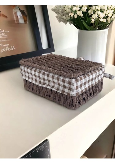 Logovo Bobrov Örme Depolama Sepeti 176788706 Kahverengi