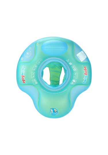 Qingmipy "swimbobo Bebek Yüzme Simidi - 1-6 Yaş İçin Nefes Alabilir Koltuklu Şişme Havuz Simidi" Mavi