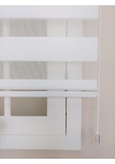 Venassa Beyaz Bambu Zebra Stor Güneşlik Perde