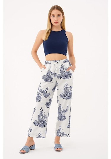 Fashion Friends Kadın Pantolon 25y0450k1 Ekru