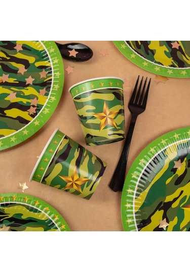 Davajdarit' Tek Kullanımlık Tabaklar, Dınayak, Şık Parti Seti 201879747 100 adet