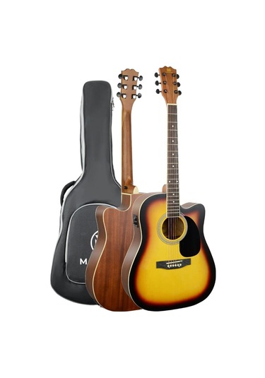 Maxword Mcg-750sb-amp Kaliteli Eq 25w Amfili Elektro Akustik Gitar Seti
