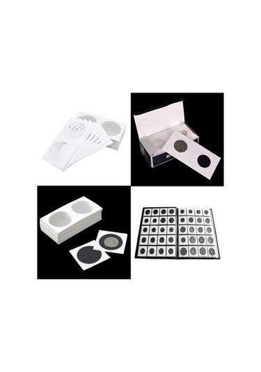 Trendooze Homyl 50 Adet Beyaz Karton Para Tutacağı 2x2 17,5-mm Farklı Ürün Beyaz