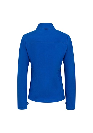 2As Cara Kadın Tam Fermuarlı İnce Polar Sweatshirt Mavi