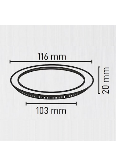 Maxled 6w 6500k Yuvarlak Sıva Altı Led Panel