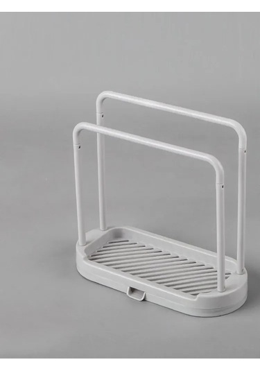 Shineyee Mutfak Sponge Ve Mendil Kurutma Rafı, Plastik Sıvı Çıkaran Tahta, Sıcak Su Lavabosu Organizatörü Beyaz 20.5x20.5x9.5 Cm Beyaz
