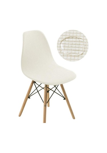 Bej 1/2/4/6 Adet Su Geçirmez Yemek Sandalyesi Kapakları Ziyafet Düğün Süslemeleri 1-pcs