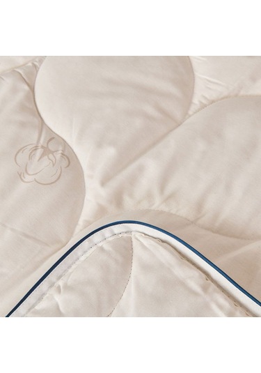 Evidea Soft Tek Kişilik Pamuk Yorgan - Beyaz - 155x215 Cm Beyaz