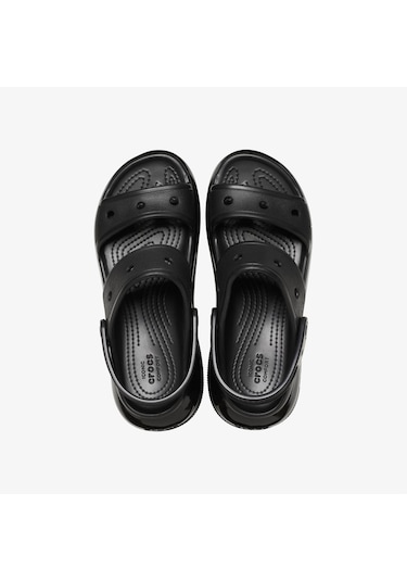 Crocs Classic Mega Crush Kadın Siyah Sandalet Düz 207989 Siyah