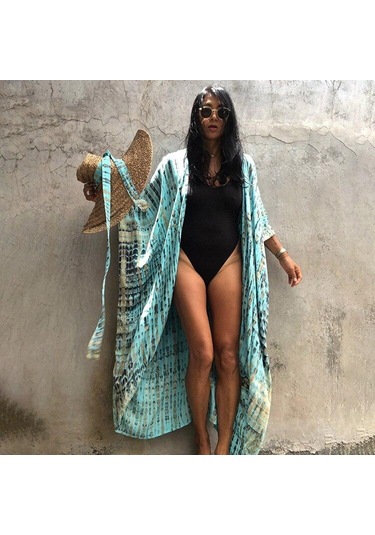 Avocado Plaj Cover Ups Mayo Güneş Koruyucu Gömlek Siyah Baskı Mayo Pelerin Tatil Bluz 2022 Rahat Gevşek Beachwear Kıyafetler 21668 Avocado Çok Renkli