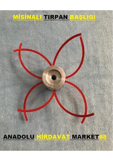 Benzinli Tırpan Başlığı Misinalı Metal Örümcek Kafa Başlık Vidalı