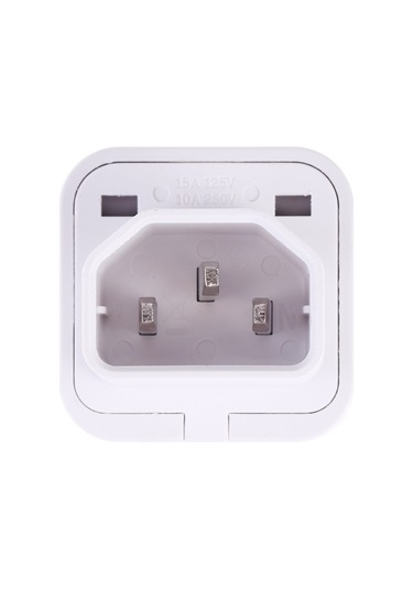 Taşınabilir Evrensel Soket - C14 Erkek Fiş Ups Pdu Apc Bilgisayar Sunucusu Güç Adaptörü Seyahat Şarj Cihazı Beyaz