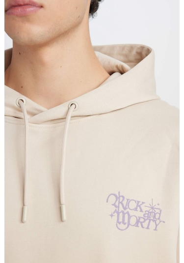 Defacto Rick And Morty Boxy Fit Kapüşonlu Baskılı Sweatshirt D6770ax25spbg702 Bej-bg702 Defacto Rick And Morty Boxy Fit Kapüşonlu Baskılı Sweatshirt D6770ax25spbg702 Bej-bg702