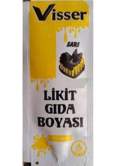 Visser Likit Gıda Boyası Sarı 12 ML