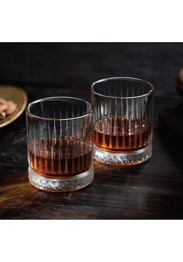 Nudeglass Square Viski Şişesi Ve Paşabahçe Elysia Seti 9 Parça