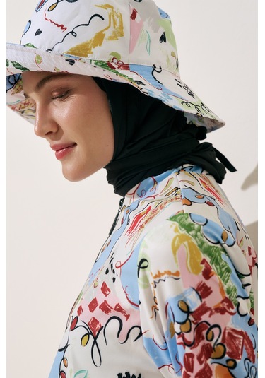 Eşarp Detaylı Bucket Şapka Summer Summer