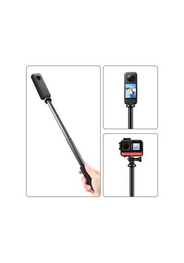 Sones Puluz Elde Taşınabilir Ayarlanabilir Alüminyum Alaşımlı Tripod Montajlı Monopod Uzatma Merkezi Şaft Çubuğu