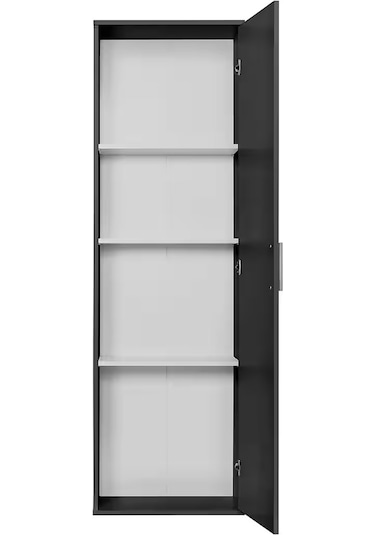 Syra Çok Amaçlı Dolap - Kiler Dolabı - Banyo Dolabı - 60 Cm Antrasit