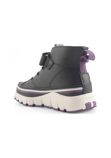 Keltes 4pr Kız Çocuk Bilekli High Sneaker Siyah/mor Siyah - Mor