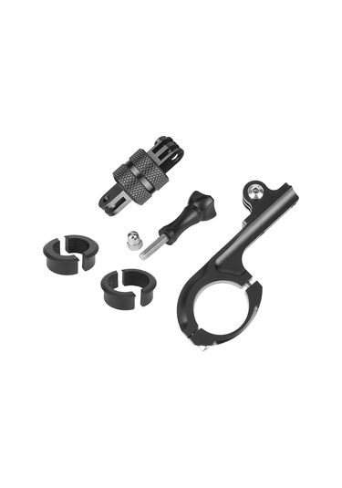 Ranyeek 360 Derece Dönebilir Alüminyum Bisiklet Kamera Sabitleyici, Uzun Model, 22.2-33mm Çapa Uygun Siyah