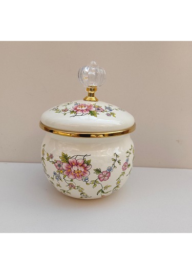 Suntek Ev Kahve Bar Tezgahı İçin Kapaklı Şekerlik Çok Stil-C