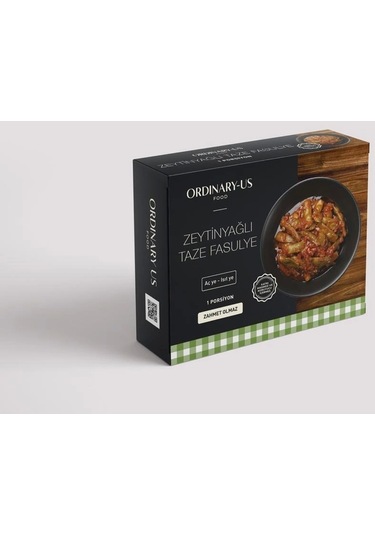 Ordinary-Us Zeytinyağlı Taze Fasülye 150 G 1 Porsiyon