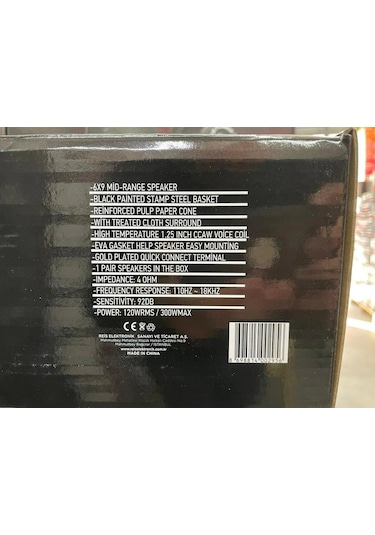 Massive Ms-m690fx Oval Midrange 300w Maksimum 120w Rms Kapaklı