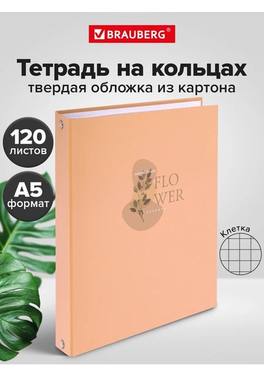 Brauberg A5 Değiştirme Bloklu Halkalı Defter, Sert Kapak 235758812