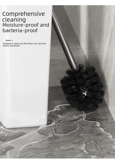 Yifomall Banyo Temizlik Seti: Paslanmaz Çelik Duvarlı Golf Silikon Tuvalet Fırçası, Delme Yok, Ölüm Kutusu Yok, Ev Kullanıma Uygun Buz Dağı Mavisi Diğer